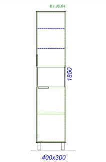 Пенал Aqwella Бриг Br.05.04/SM